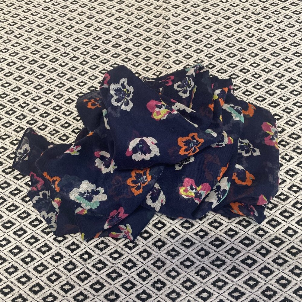 Floral snood scarf